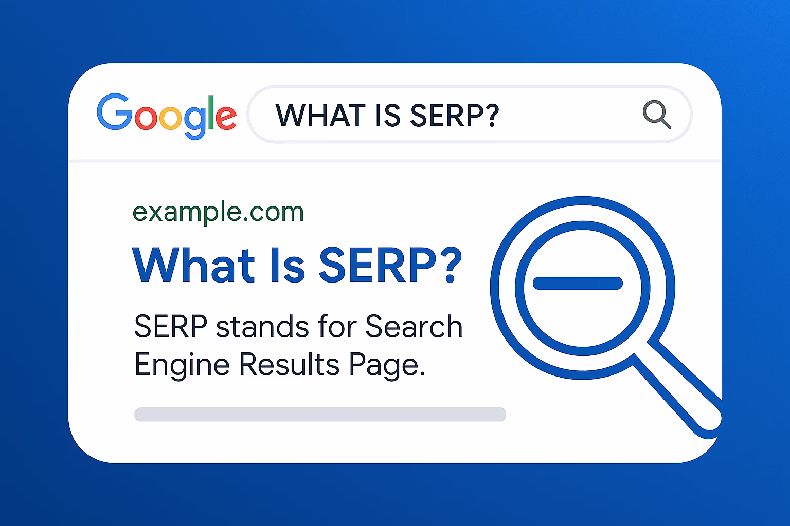 WHAT IS SERP